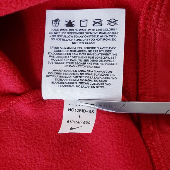 NIKE THERMA-FIT Large Swingman Crew Neck Micro- Fleece Lined L/S Sweatshirt VGUC - Picture 9 of 12